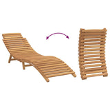 vidaXL Tuin ligstoel Bruin 198 x 55 x 58,5 cm Massief Teakhout