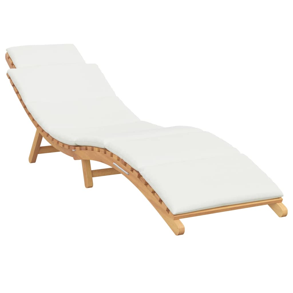 vidaXL Tuin ligstoel Bruin 198 x 55 x 58,5 cm Massief Teakhout