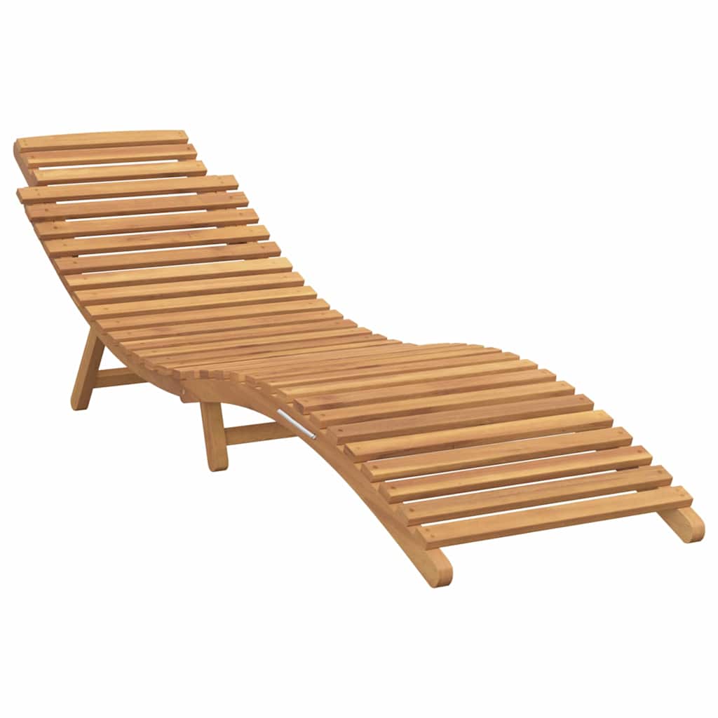 vidaXL Tuin ligstoel Bruin 198 x 55 x 58,5 cm Massief Teakhout