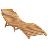 vidaXL Tuin ligstoel Bruin 198 x 55 x 58,5 cm Massief Teakhout