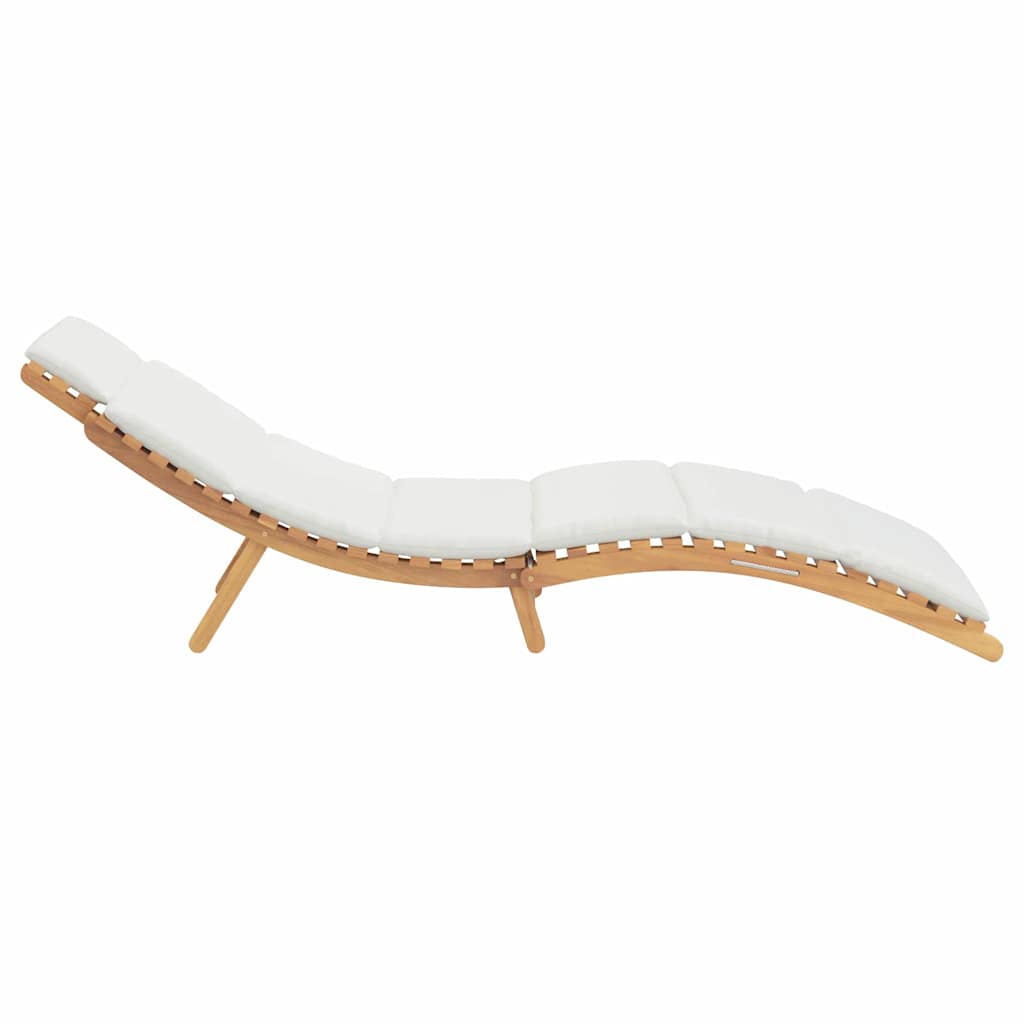 vidaXL Tuin ligstoel Bruin 198 x 55 x 58,5 cm Massief Teakhout