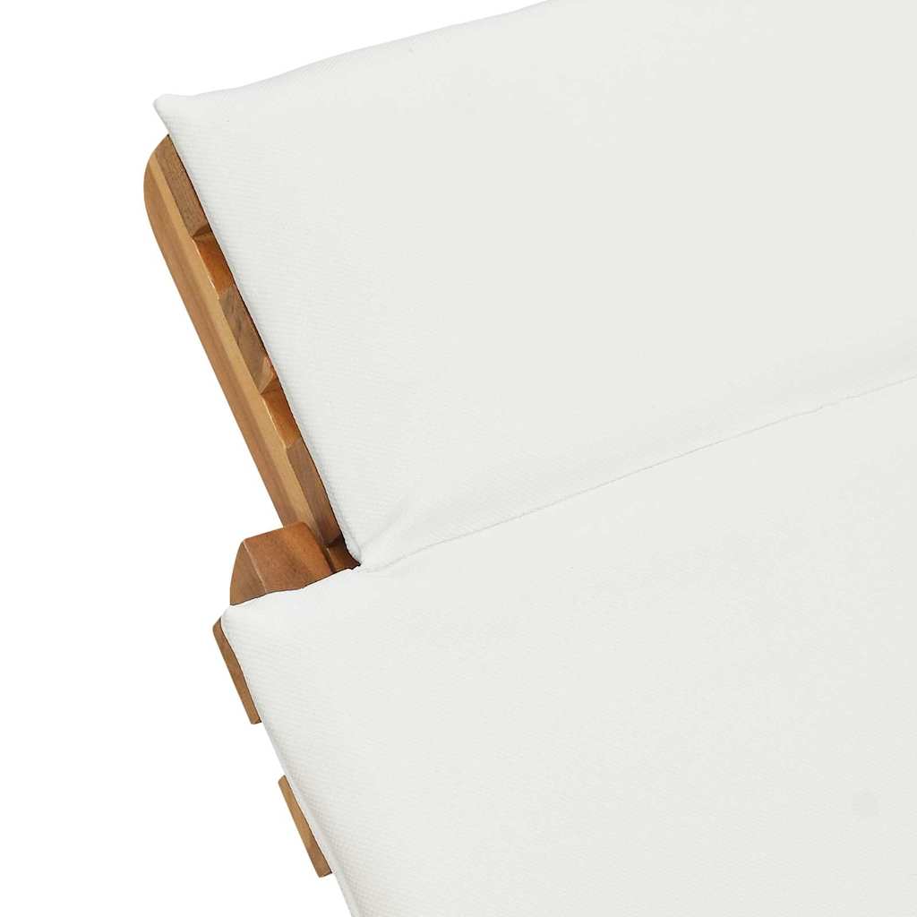 vidaXL Tuin ligstoel Bruin 198 x 55 x 58,5 cm Massief Teakhout