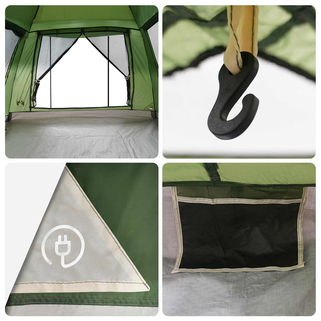 vidaXL Instant Tent met Rainfly voor 3 Personen met Snelle Bevrijding