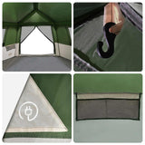 vidaXL Instant Tent met Rainfly voor 12 Personen met Snelle Bevestiging