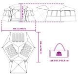 vidaXL Instant Tent met Rainfly voor 12 Personen met Snelle Bevestiging