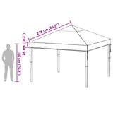 vidaXL Gazebo hoes vervanging Doorzichtig 300 x 300 x 26 cm PVC