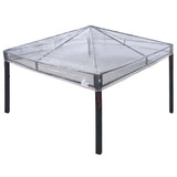 vidaXL Gazebo hoes vervanging Doorzichtig 300 x 300 x 26 cm PVC