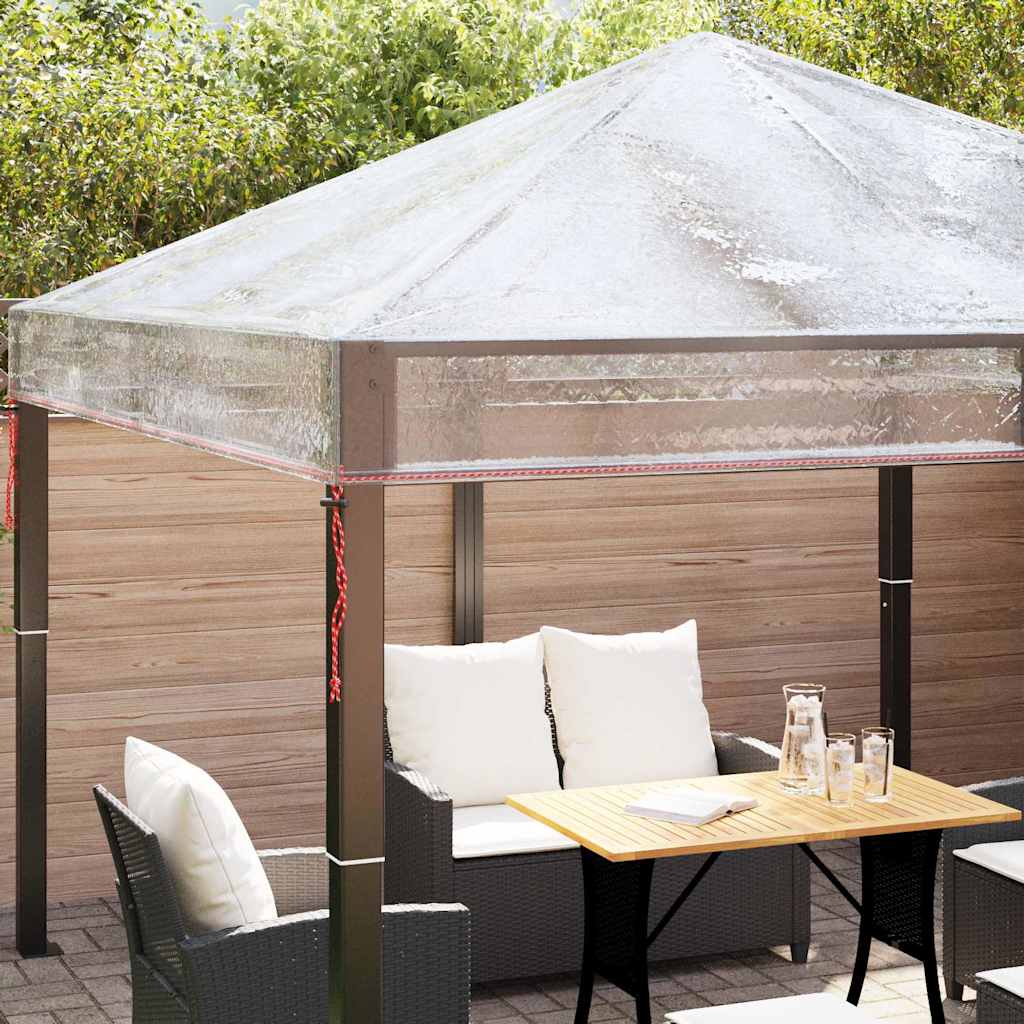 vidaXL Gazebo hoes vervanging Doorzichtig 300 x 300 x 26 cm PVC