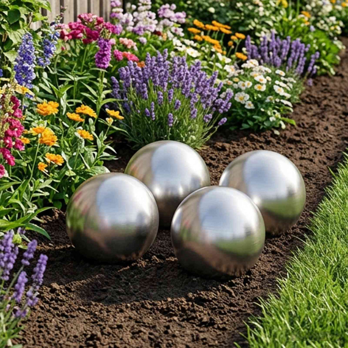 vidaXL Brushed Ball 8 pcs Ø 5 cm silver Stainless steel 201
