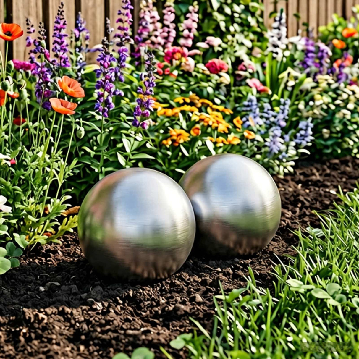 vidaXL Brushed Ball 8 pcs Ø 5 cm silver Stainless steel 201