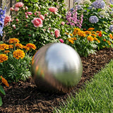 vidaXL Brushed Ball 8 pcs Ø 5 cm silver Stainless steel 201