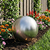 vidaXL Brushed Ball 8 pcs Ø 5 cm silver Stainless steel 201