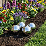 vidaXL Brushed Ball 8 pcs Ø 5 cm silver Stainless steel 201