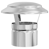 vidaXL Rain Cover Chimney Silver 20 x 20 x 18 cm Stainless Steel