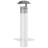 vidaXL Rain Cover Chimney Silver 20 x 20 x 18 cm Stainless Steel
