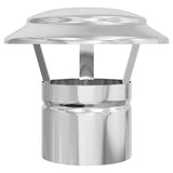 vidaXL Rain Cover Chimney Silver 20 x 20 x 18 cm Stainless Steel