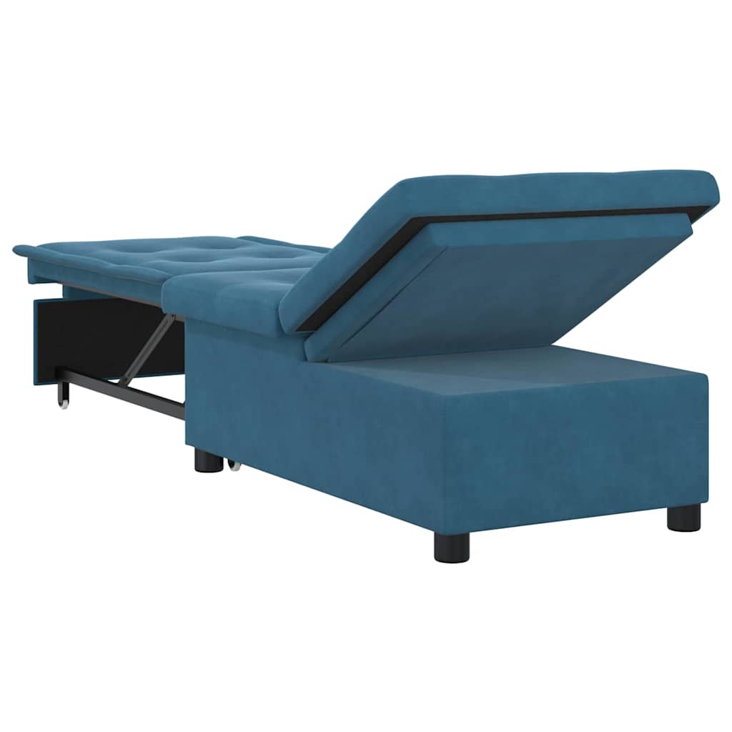 vidaXL Slaapbank Blauw 194 x 67 x 82 cm Fluweel