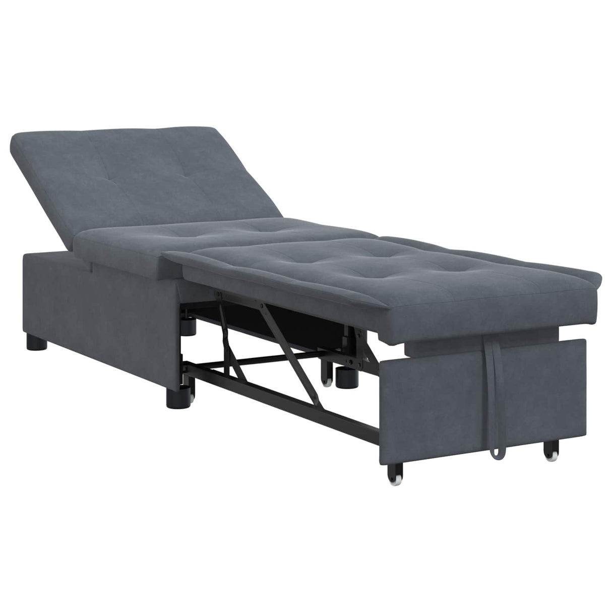 vidaXL Slaapbank Blauw 194 x 67 x 82 cm Fluweel