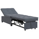 vidaXL Slaapbank Blauw 194 x 67 x 82 cm Fluweel