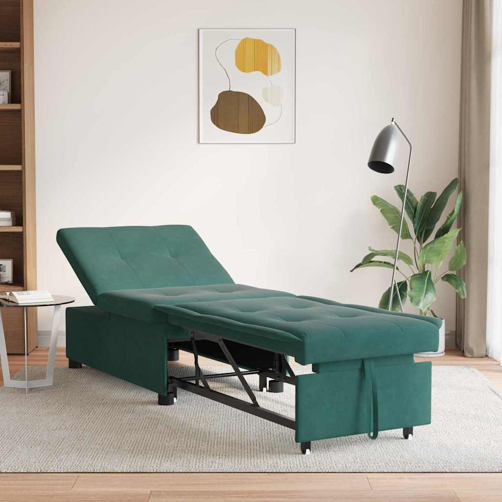 vidaXL Slaapbank Blauw 194 x 67 x 82 cm Fluweel