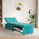 vidaXL Slaapbank Blauw 194 x 67 x 82 cm Fluweel
