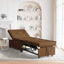vidaXL Sofa Bed Brown 194 x 67 x 82 cm Huahua Fabric