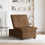 vidaXL Sofa Bed Brown 194 x 67 x 82 cm Huahua Fabric