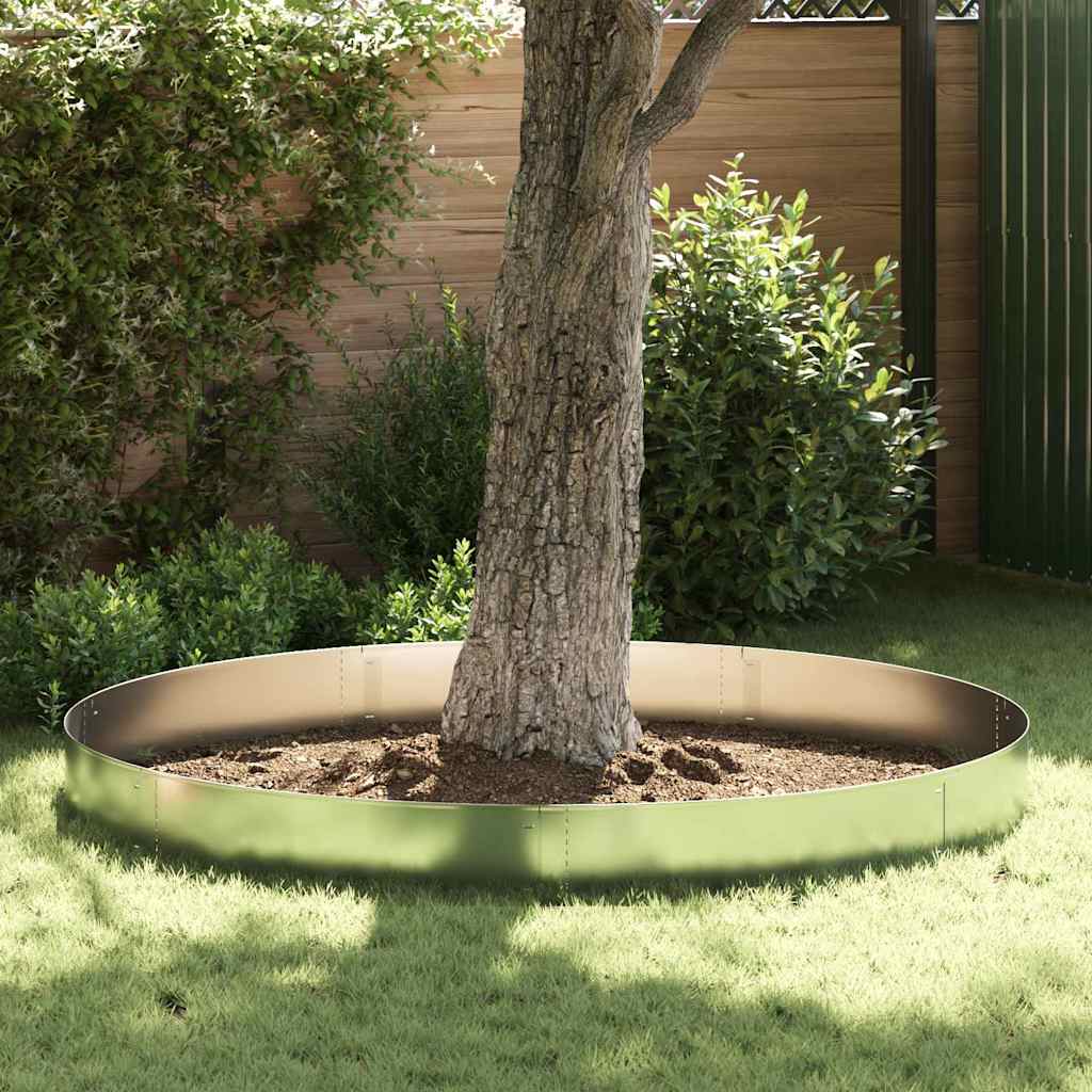 vidaXL 5 st Grasboord flexibel 100x14 cm gegalvaniseerd staal