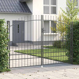 vidaXL Double Door Gate with Spear Top 299.5x149.5 cm