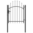 vidaXL Poort 1x1,5 m staal zwart