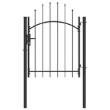 vidaXL Gate 1x1.5 m Steel Black