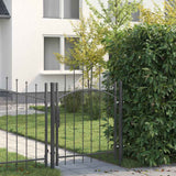 vidaXL Gate 1x1.5 m Steel Black