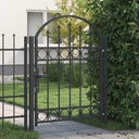 vidaXL Porte d'entrée avec porte-bagages en acier inoxydable 102x125 cm noir