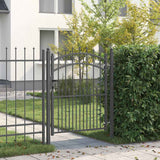 vidaXL Poort met speerpunten 104x97 cm staal groen