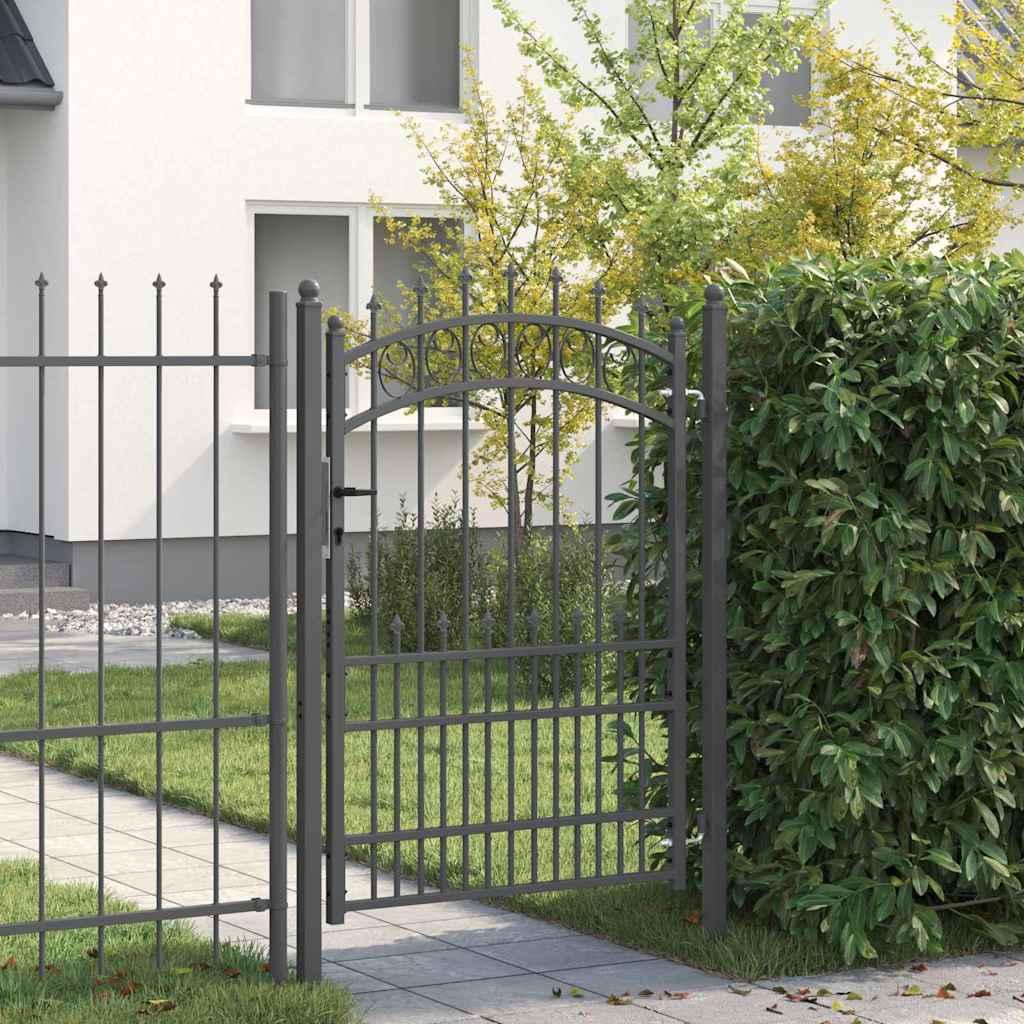 vidaXL Poort met speerpunten 104x97 cm staal groen