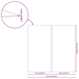 vidaXL Pond Liner 274 x 274 x 0.1 cm Square Non-woven Fabric