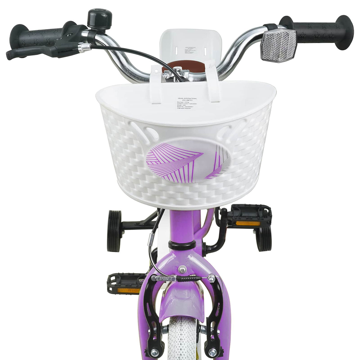vidaXL Kinderfiets 12 Inch voor 2-4 jaar oud Paars