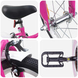 vidaXL Kinderfiets 12 Inch voor 2-4 jaar oud Roze Wit