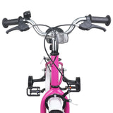 vidaXL Kinderfiets 12 Inch voor 2-4 jaar oud Roze Wit