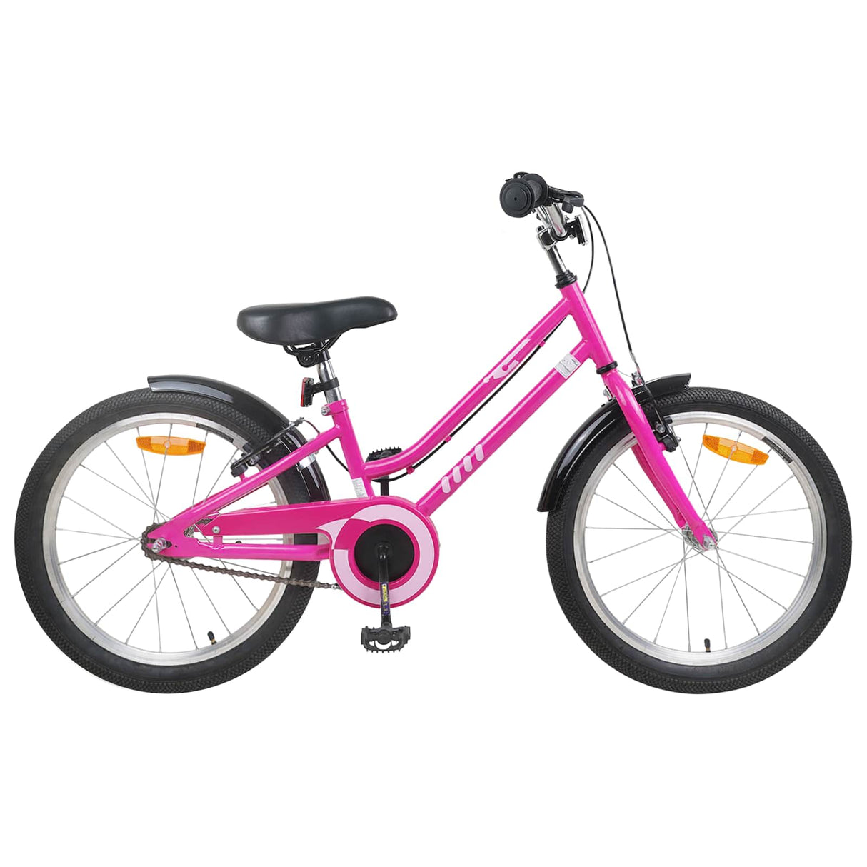 vidaXL Kinderfiets 12 Inch voor 2-4 jaar oud Roze Wit