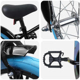 vidaXL Kinderfiets 16 Inch voor 4-6 jaar oud Zwart