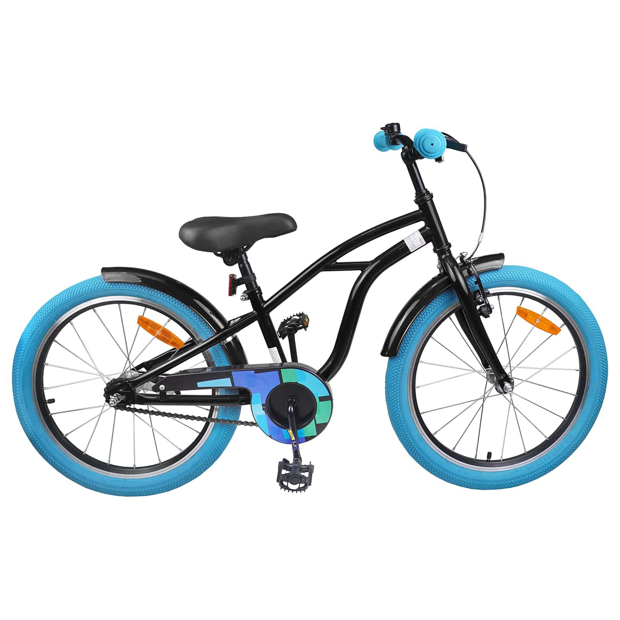 vidaXL Kinderfiets 16 Inch voor 4-6 jaar oud Zwart