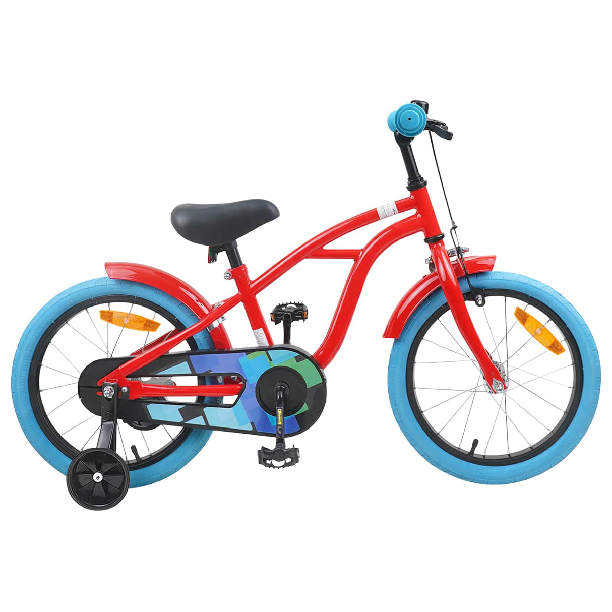 vidaXL Kinderfiets 16 Inch voor 4-6 jaar oud Zwart