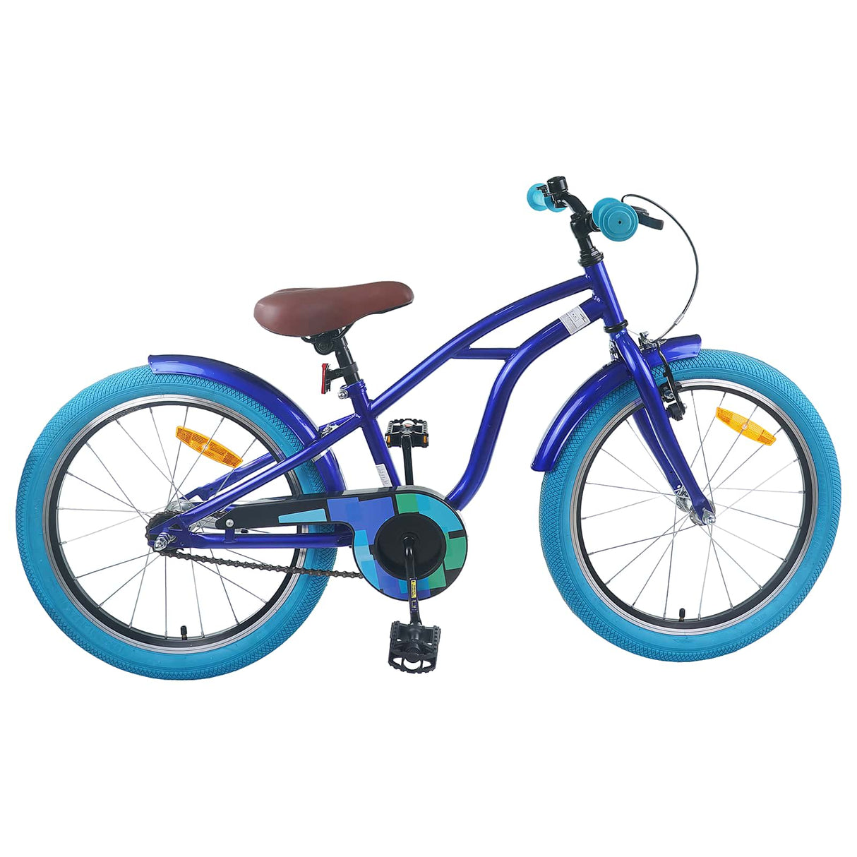 vidaXL Kinderfiets 16 Inch voor 4-6 jaar oud Zwart