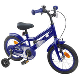 vidaXL Kinderfiets 12 Inch voor 2-4 jaar oud Donkerblauw
