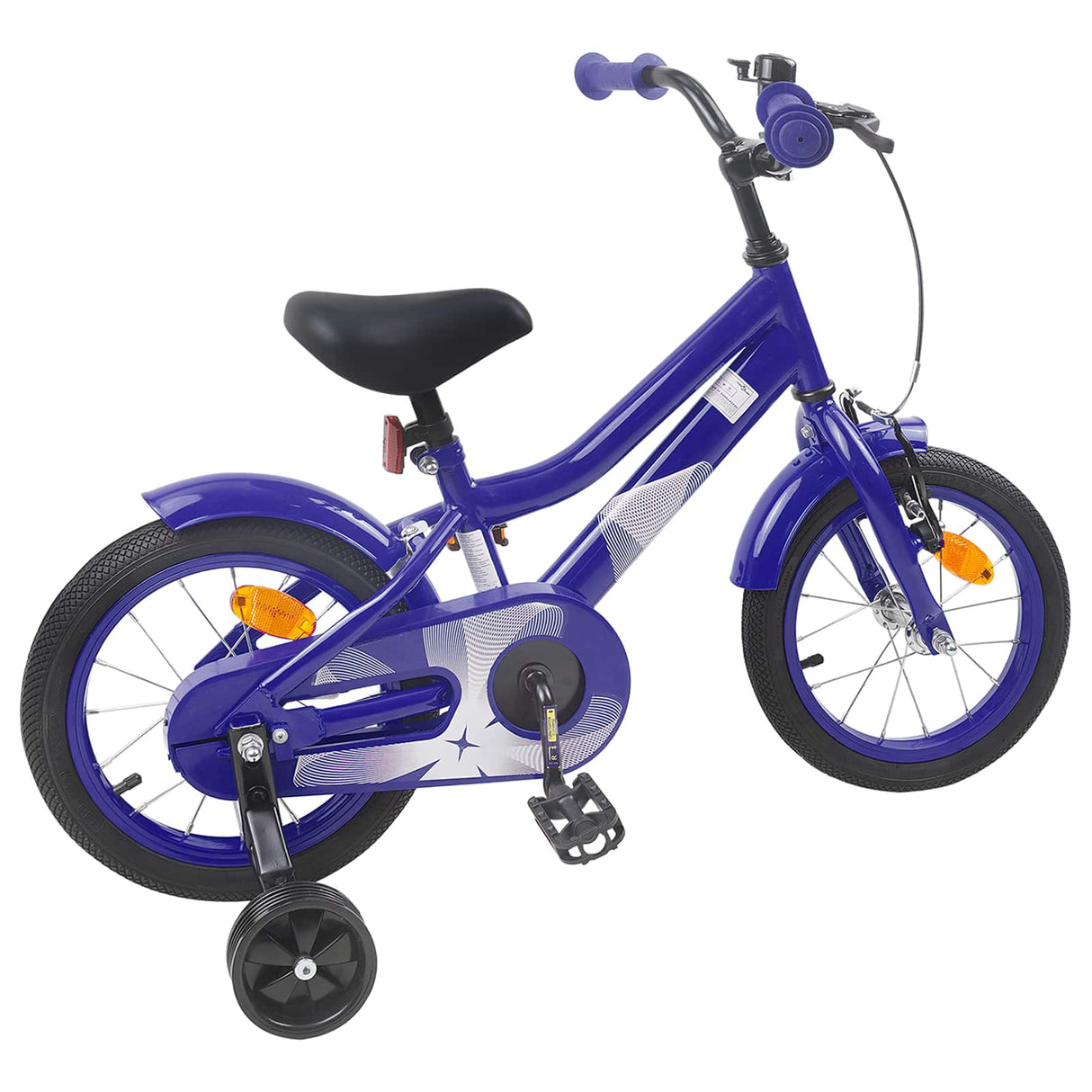 vidaXL Kinderfiets 12 Inch voor 2-4 jaar oud Donkerblauw
