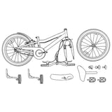 vidaXL Kinderfiets 12 Inch voor 2-4 jaar oud Donkerblauw