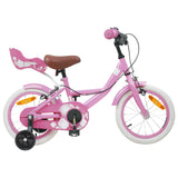 vidaXL Kinderfiets 12 Inch voor 2-4 jaar oud Licht Roze