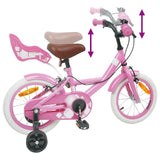 vidaXL Kinderfiets 12 Inch voor 2-4 jaar oud Licht Roze