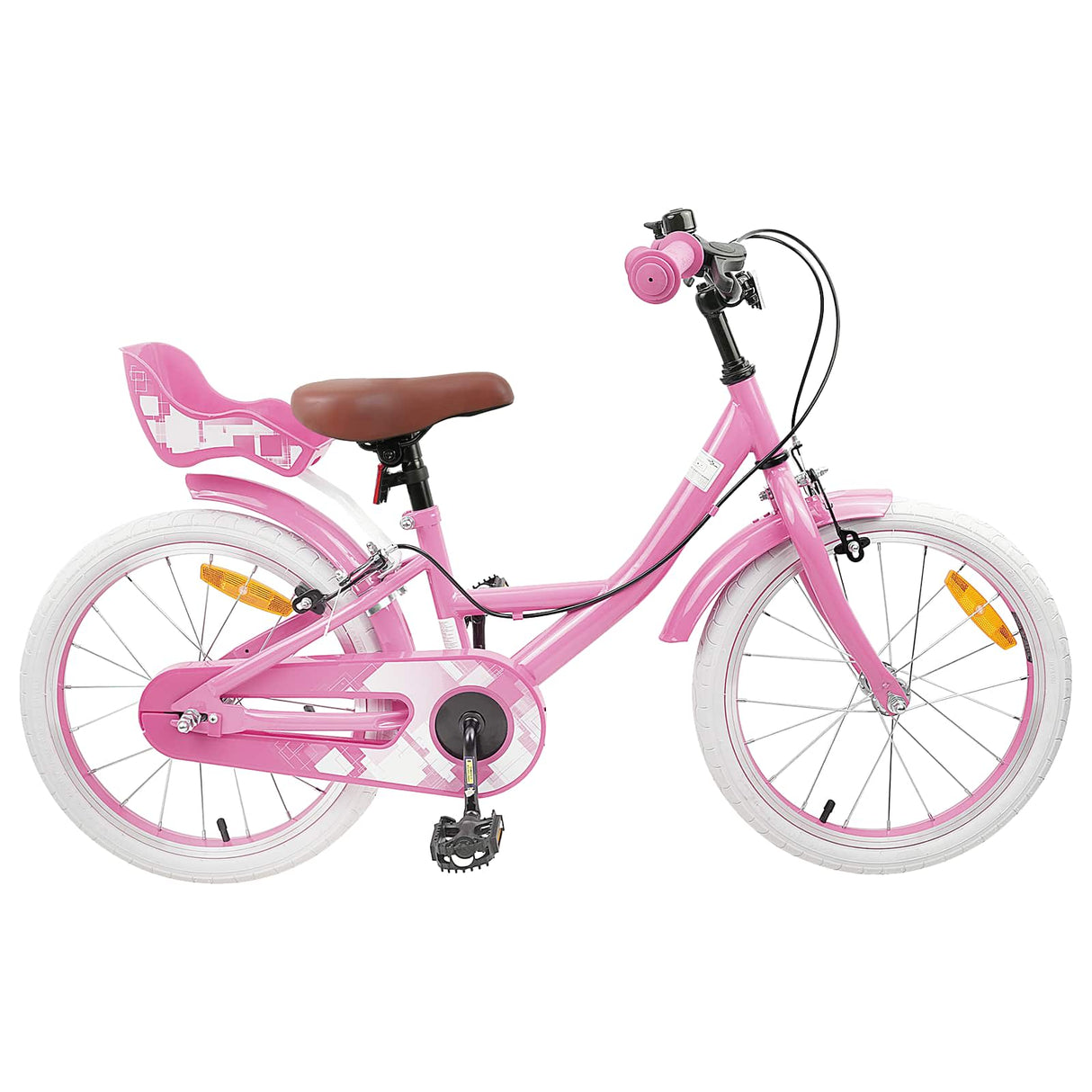 vidaXL Kinderfiets 12 Inch voor 2-4 jaar oud Licht Roze